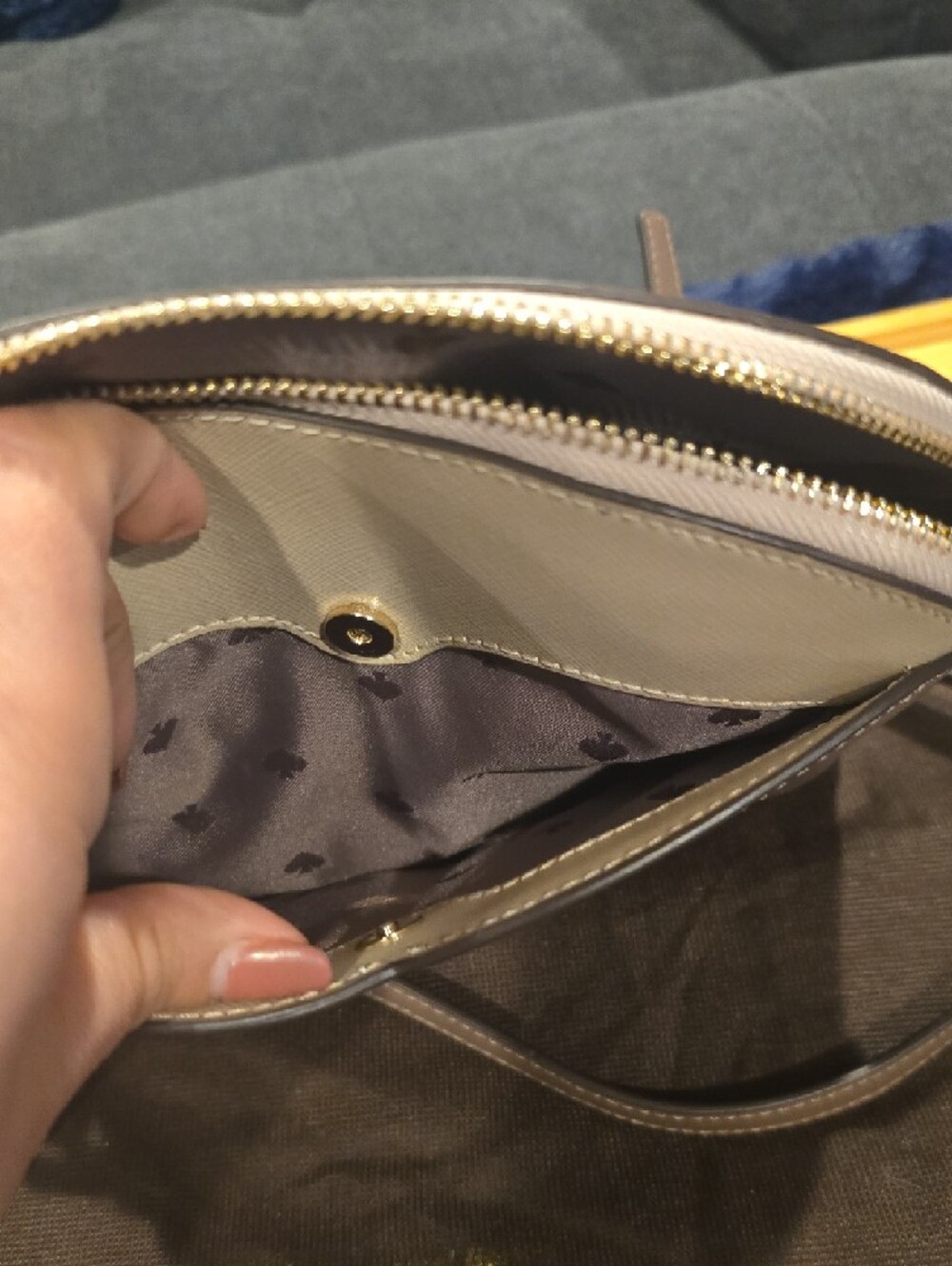 kate spade Payton Scalloped Dome Crossbodyin Warm beige - Picture 5 of 6